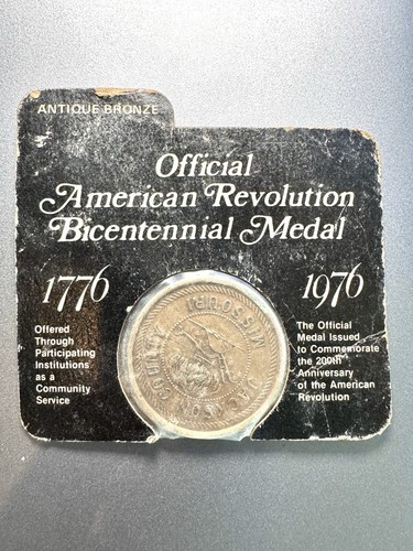 Official American Revolution Bicentennial Bronze Medal Jackson Missouri 1976