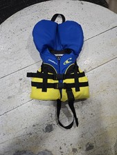 O'Neill Infant Superlite USCG Approved Life Vest Blue And Yellow Under 30lbs