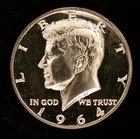 1964 50c ACCENT HAIR GEM++ PROOF !!!!! GORGEOUS FROSTED REVERSE !!!!!