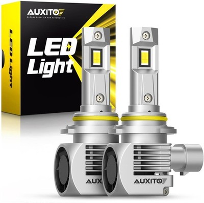 AUXITO 9005 HB3 LED Headlight Bulbs Kit 6000K High/Low Beam Super Bright White