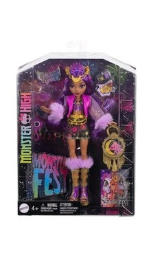 Monster High Monster Fest - Clawdeen Wolf Puppe mit Glam Outfit & Festival Thema
