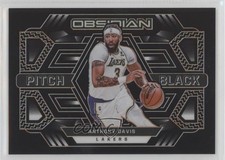 2021-22 Panini Obsidian Pitch Black Electric Etch Orange 17/35 Anthony Davis 7y2
