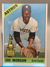 1966 Topps - Joe Morgan #195 Rookie Cup Astros NM Sharp Miscut Free Shipping