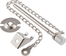 Silver Hardware Essentials 852224 Sliding Patio Door Security Pin Lock
