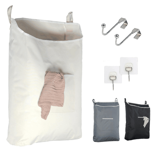 The Fine Living Co. Wäschekorb zum Aufhängen mit Übertürhaken & Kleber - Bild 1 von 6