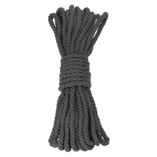 0.5 Inch 50 Feet Macrame Cord, Cotton Cord Rope String - Black