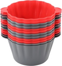 Extra Large Silicone Cupcake Muffin Cups 12 Pack, 3.54 Inch Muffin Liners
