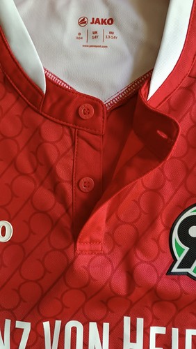 Jako Hannover 96 2015-16 Heim Fußball Trikot Jugend Größe 164 / 13-14 Jahre - Bild 9 von 16