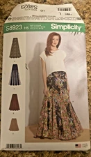 Simplicity S8923 Skirt Pattern 6 8 10 12 14  Uncut