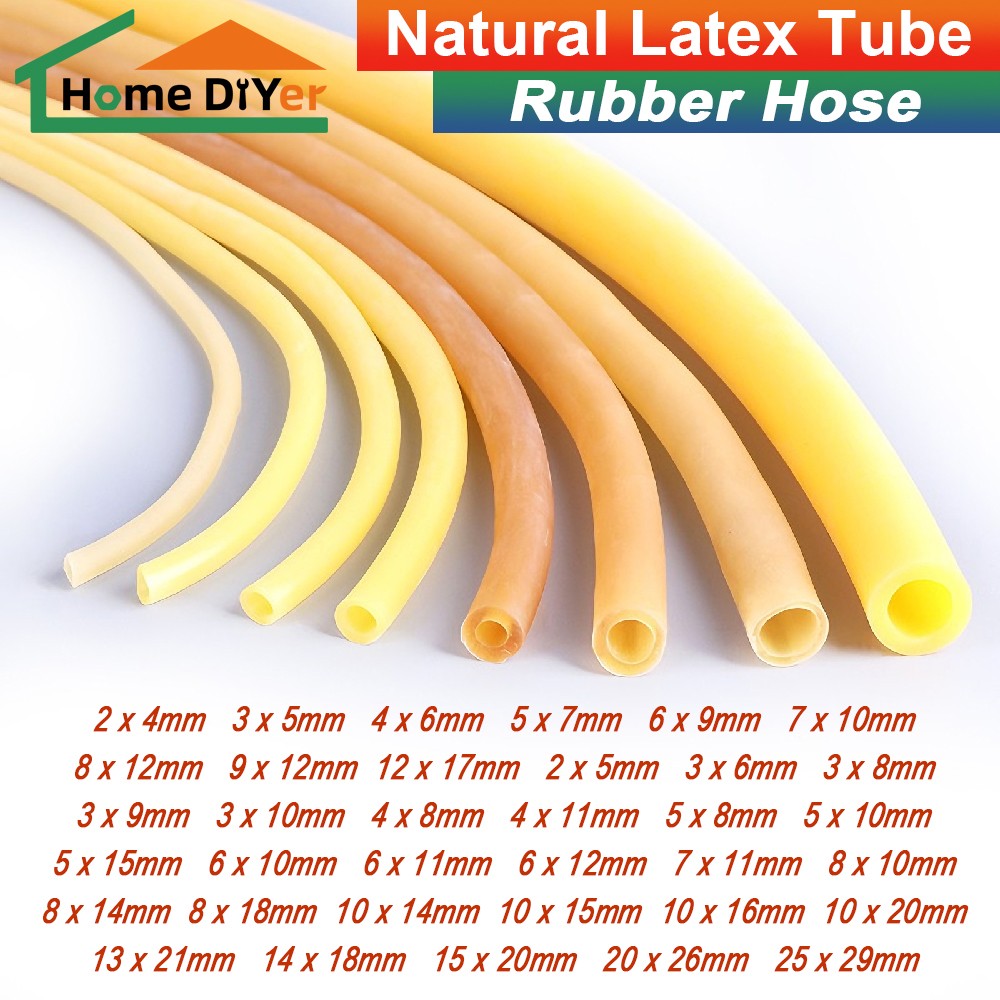 Natural Latex Tube Highly Elastic Surgical Elastic Hose Various Sizes & Length