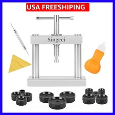 Watch Press Tool Set, Press Set Back Case Closer with 12 Molds, Watch Battery...