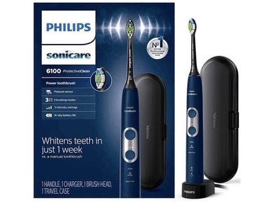 #ad Philips Sonicare 6100 Protective Clean Electric Toothbrush Navy Blue Black New $89.99