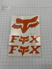 3M Cast Fox Racing Sticker Decals - Orange Set of 3 
