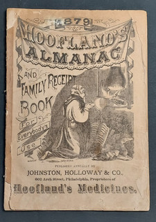1879 Quack Medicine Hoofland's Almanac German Bitters Mulliner Jersey Shore PA