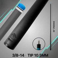 🔥 RHINO – 30" / 3/8-14 CARBON POOL CUE SINGLE SHAFT – 10.5🎯11.8 🎯12.2 🎯12.4