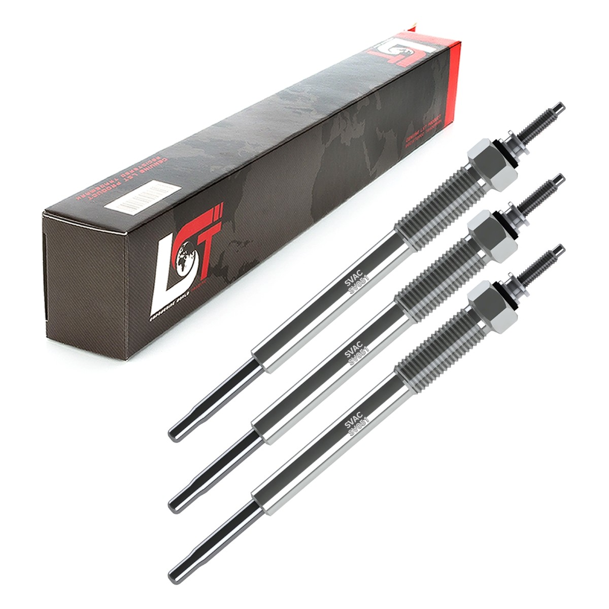 3x Glow Plug Rod Glow Plug 11 Volt for KIA PICANTO BA RIO III UB 55KW 1.1 CRDi