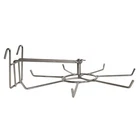 Mesh hooks with straps for turning for cloths or jewelry goods carriers