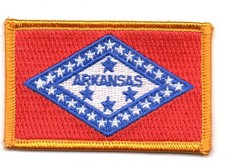 NASZYWKA Naszywka FLAGI Flaga ARKANSAS USA STATE flaga Flaga 7x4,5cm 