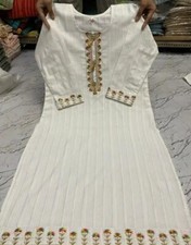 Women's Cotton Straight Kurta Partywear Embroidery kurti jaipuri kurti code 40