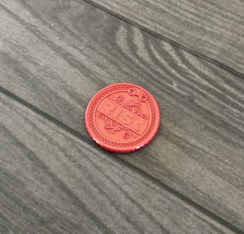 RISK Strike | 1 Red Domination Coin | Official Replacement/Extra Game Piece - Picture 2 of 4