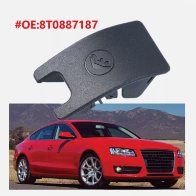 Black Rear Child Seat Slot Trim Cover Button isofix For AUDI A4 B8
