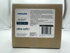 PHILLIPS AVENT ULTRA SOFT PACIFIERS SET OF 4 SOFT AND FLEXIBLE 6-18M BLUE NEW