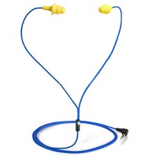 Plugfones Basic Earplug-Earbud Hybrid - Noise Reducing Earphones - Yellow