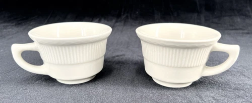 2x - Vintage Rego 0952-31 Restaurant Ware Cups Mugs Coffee Tea - Great Condition