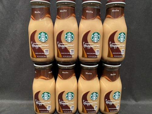 8 Stück Starbucks Frappuccino Mokka Geschmack gekühltes Kaffeegetränk 9,5 Unzen Glasflaschen