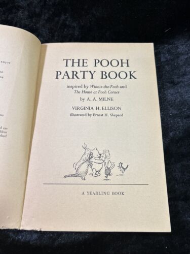 The Pooh Party Book - Virginia H. Ellison/Ernest Shepard - 1973 illustrated p/b - Picture 3 of 7