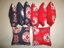 8 Cornhole Bag Set Corn Hole Toss MLB Boston Red Sox