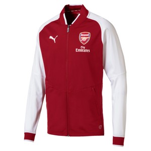 puma jacket red and white
