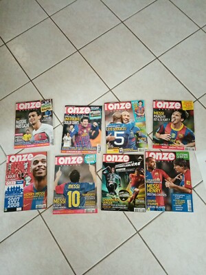 Lot De 8 Revues ONZE MONDIAL – Spécial Leo Messi Et Barca, 2008-2013, Football