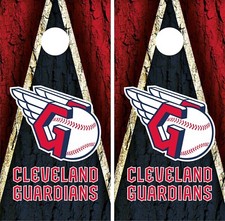 Cleveland Guardians Cornhole Board Vinyl Wrap - Decal Sticker VZ483