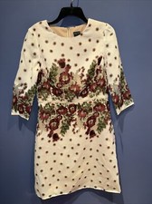 8 Womens Dress, Professional, High Tea, Dinner Date, Cream Floral, Gabby Skye