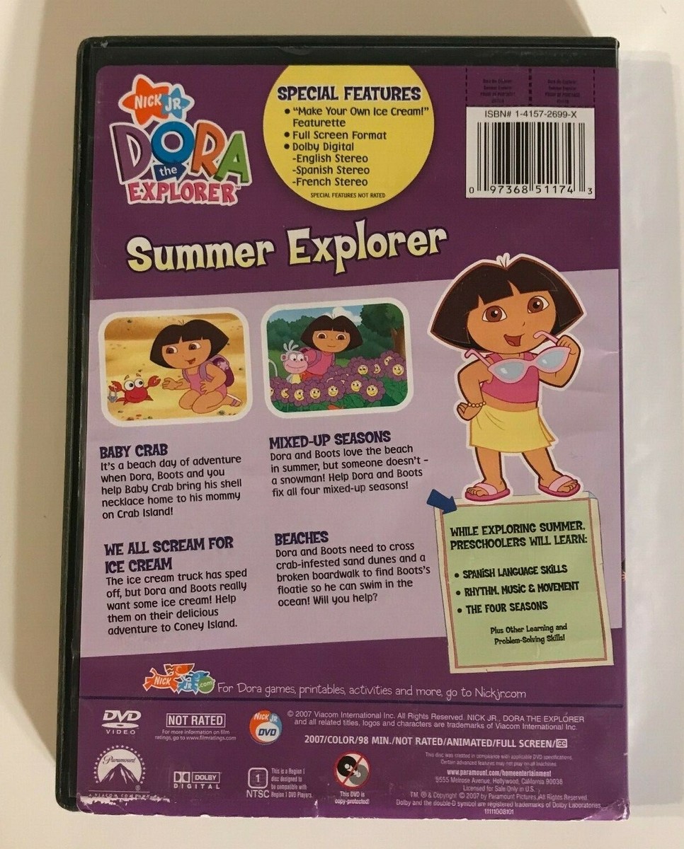 DORA THE EXPLORER ~ SUMMER EXPLORER ~ DVD ~ NICK JR ~ | eBay