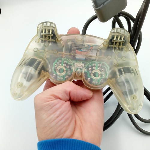 Hori Analog Sindou Pad PlayStation Controller for PS1 Transparent Japanese - Picture 4 of 6