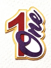 Birthday Age Title Number One Girl. Scrapbook, Card Making Paper Piecing