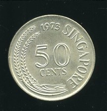 Lionfish 50 centów 1973 SINGAPUR