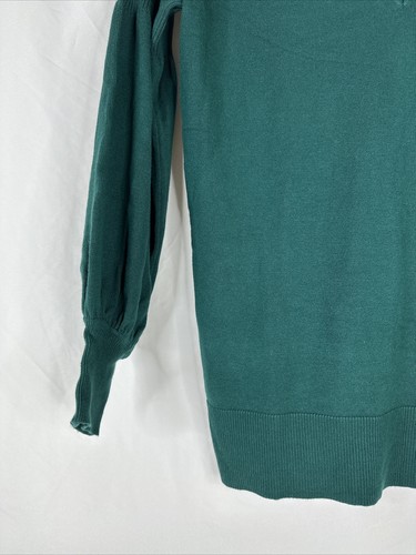 Torrid Fitted Sweater Womens Plus Size 00 Green V Neck Long Sleeve Pullover New - 第 7/16 張圖片