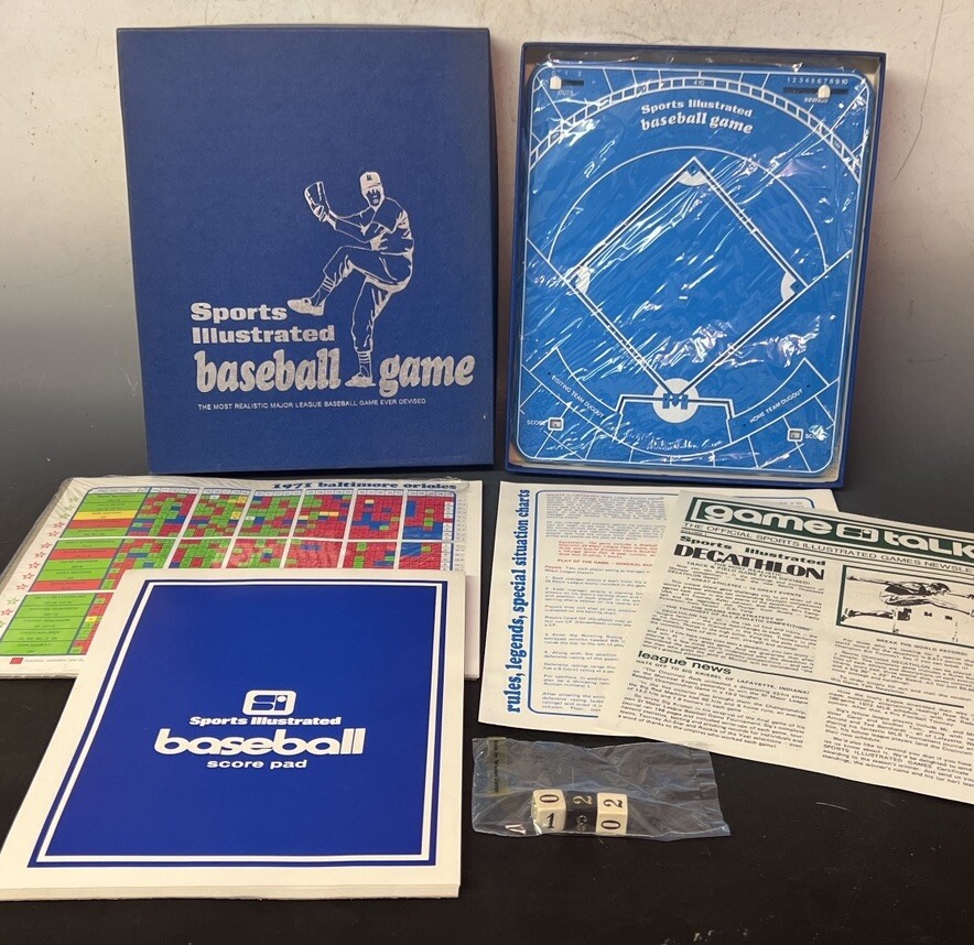 Rare Vintage Sports Illustrated Baseball Board Game, 1971, Complete