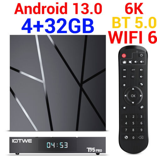2023 New 64GB,4GB Android 13 TV BOX 8K HDMI WIFI6 Quad core BT 5.0 Media Player - Picture 16 of 17