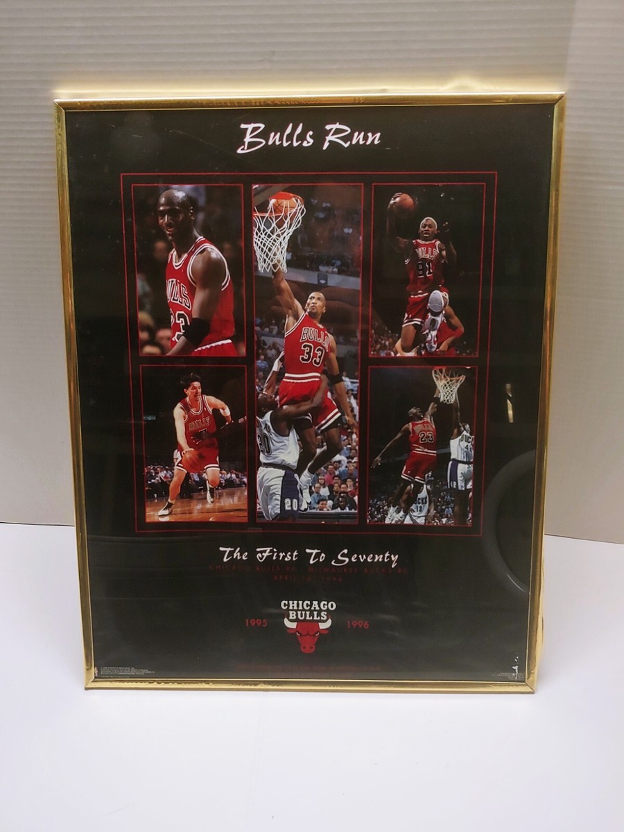 Vintage Chicago Bulls Run The First To Seventy Wins Poster