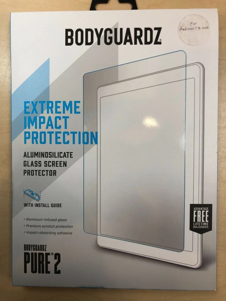 BodyGuardz ScreenGuardz Pure Tempered Glass for Apple iPad mini 7.9 inch - Image 2 of 2