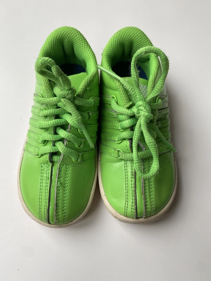 Zapatos para niños K-Swiss talla 10 verde confeti zapatillas verde lima clásicos charol zapatos Foto 2 de 4