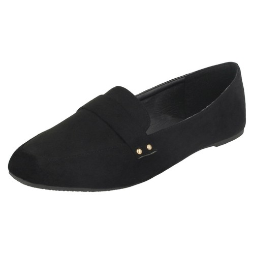 Mujer Spot On Silla Recortar Deslizarse Encendido Mocasín Zapato Estilo - Imagen 4 de 4