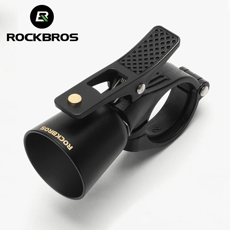 ROCKBROS Campana de Bicicleta Pequeña Cobre Sonido Fuerte Bocina Advertencia MTB Bicicleta de Carretera Anillo Foto 4 de 4