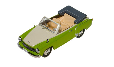 IST #004 1959 Wartburg 311 Open Convertible Green & White