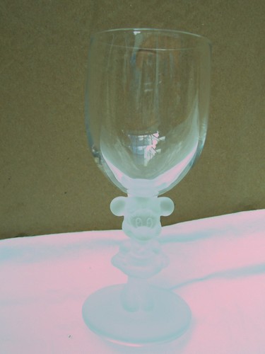 Seltene Mini Maus Walt Disney Art Studio Getränke Glas