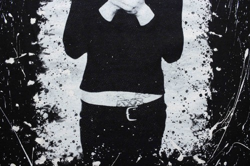 VILLE VALO Cigarette HIM His Infernal Majesty Paint Splatter Goth Metal Shirt - Picture 4 of 9